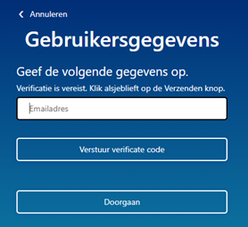 Verify email address