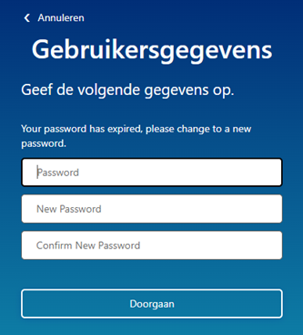New password
